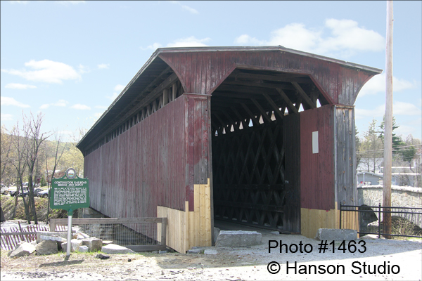 Contoocook, NH - Railroad Bridge - Front - Spring